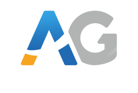 AG Logo ReImagined - White Text