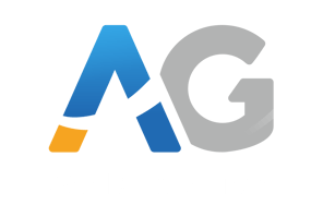 AG Logo ReImagined - White Text