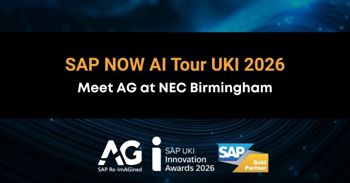 Meet AG at SAP NOW AI Tour UKI 2026